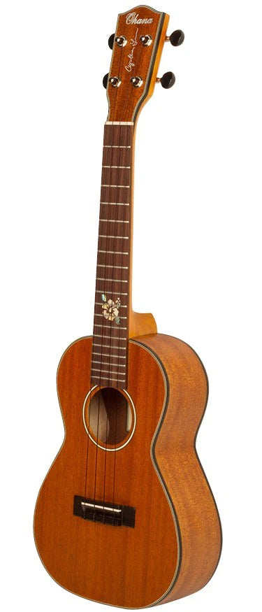CK-14CLE Electric CYNTHIA LIN SIGNATURE MODEL by OHANA Features: Fitted with a Pickup so you can plug into an Amplifier/PA, Premium Worth Brown Fluorocarbon Strings + FREE Ohana Gigbag. Ukulele Trading Co Australia