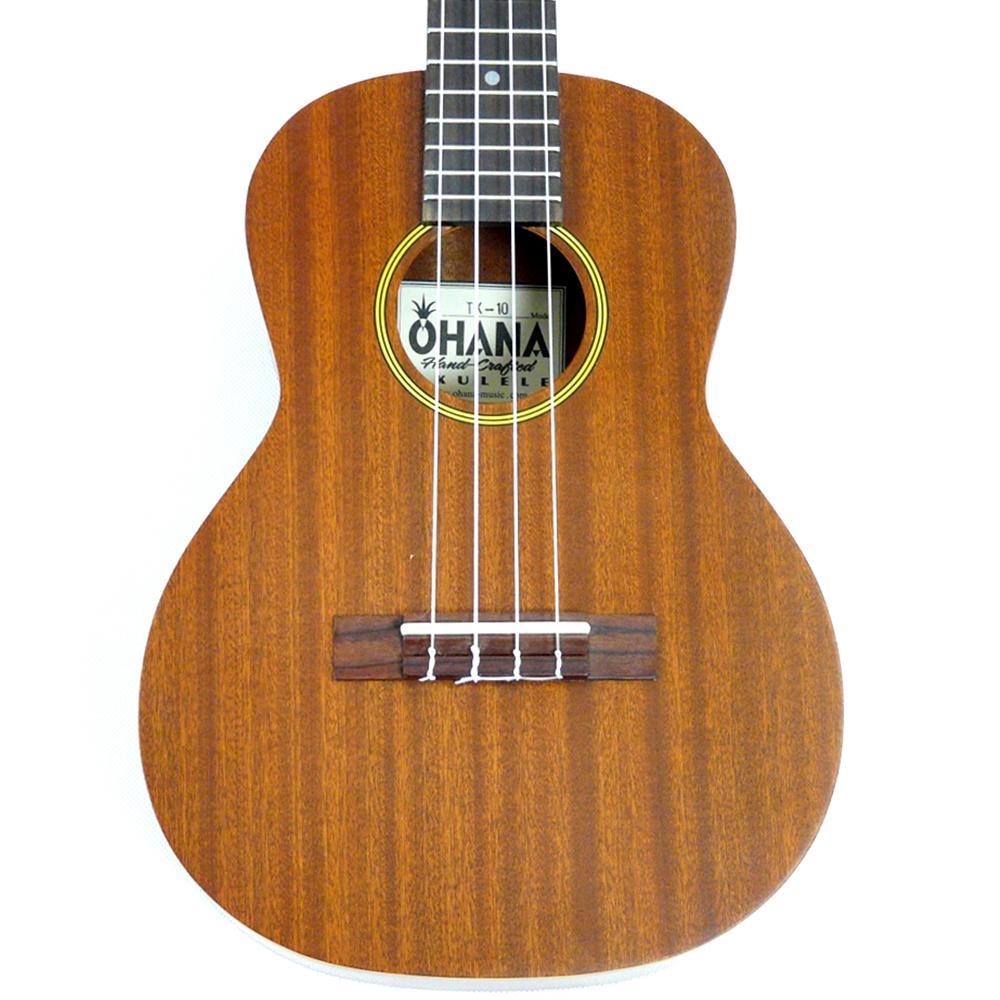 body front Ohana TK-10 Tenor Ukulele Mahogany ukulele trading co australia