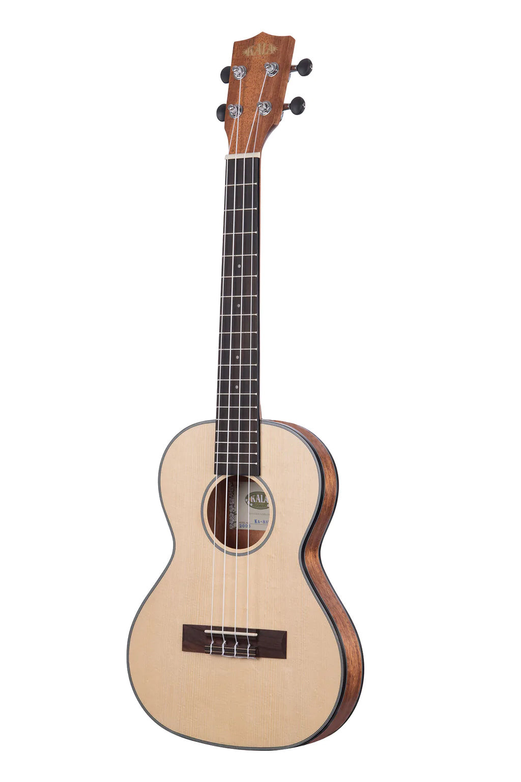 KA-SSTU-T Kala Travel Tenor Ukulele SIZE Tenor TOP Solid Spruce BACK &amp; SIDES Mahogany BINDING Black NECK Mahogany FINISH Satin FINGERBOARD Rosewood HEADSTOCK Standard STRINGS Aquila Super Nylgut® ELECTRONICS:INCLUDES Custom Deluxe Gig Bag NUT &amp; SADDLE Graph Tech NuBone® Ukulele Trading Co Australia